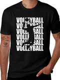 Volleyball Player Graphic Print T-Shirt product image 1