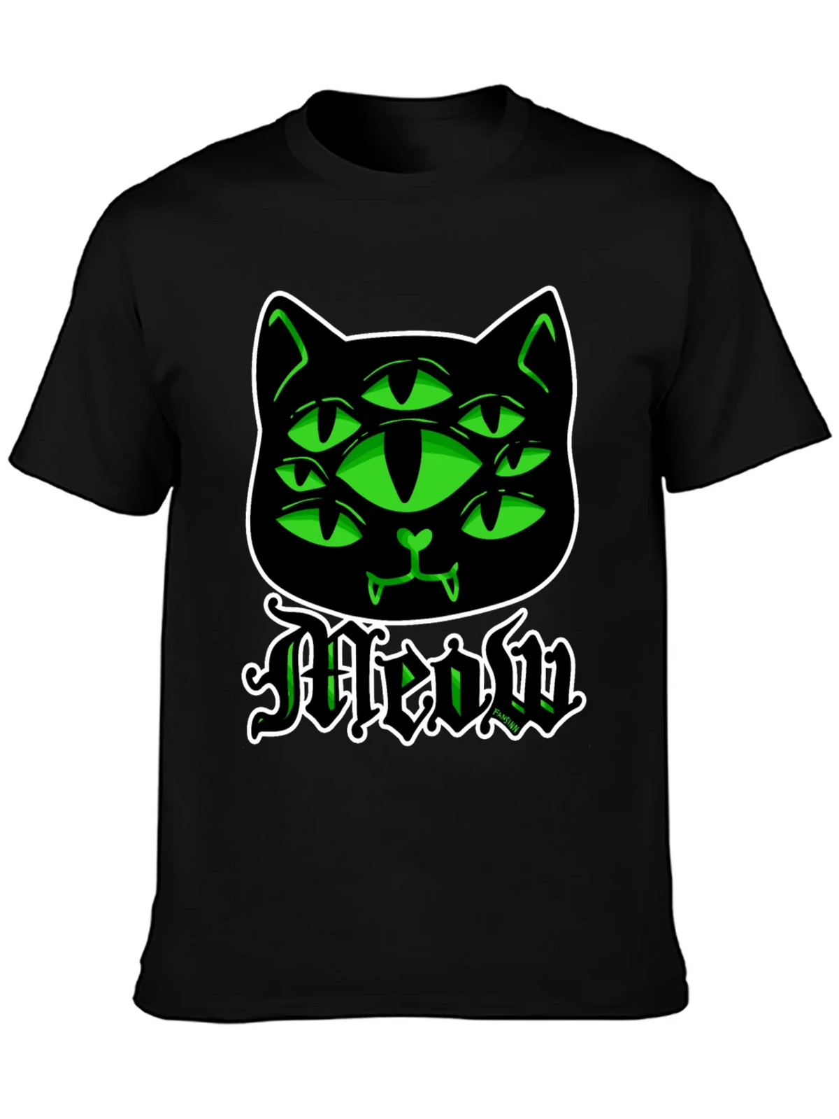 Six-Eyed Cat Meow Graphic T-Shirt product image 2