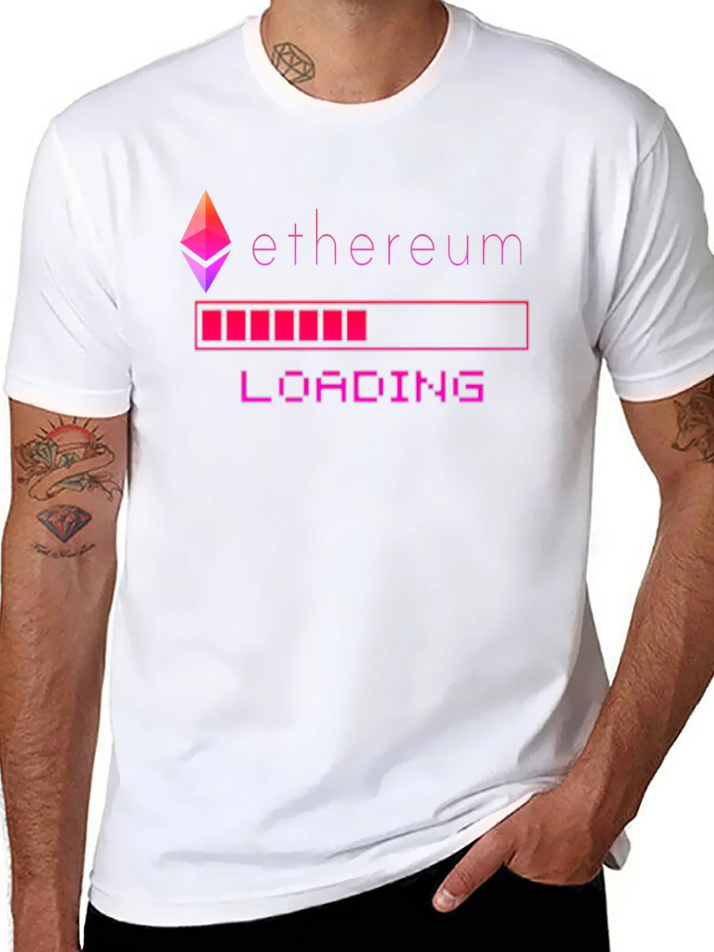 Ethereum Loading Black Graphic Tee product image 2