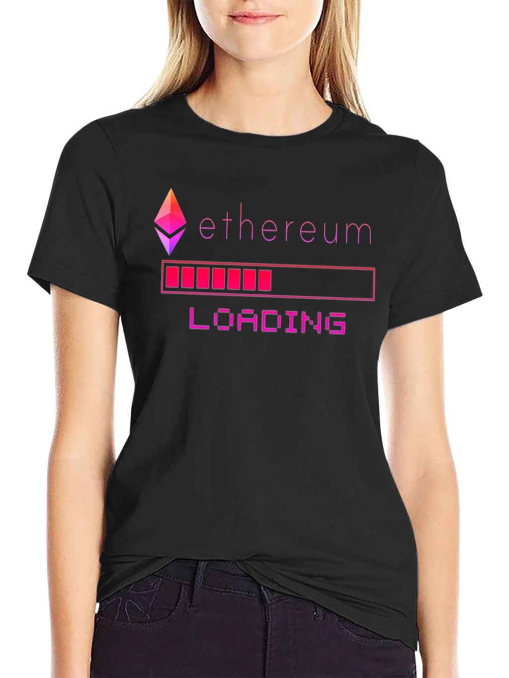 Ethereum Loading Black Graphic Tee product image 1