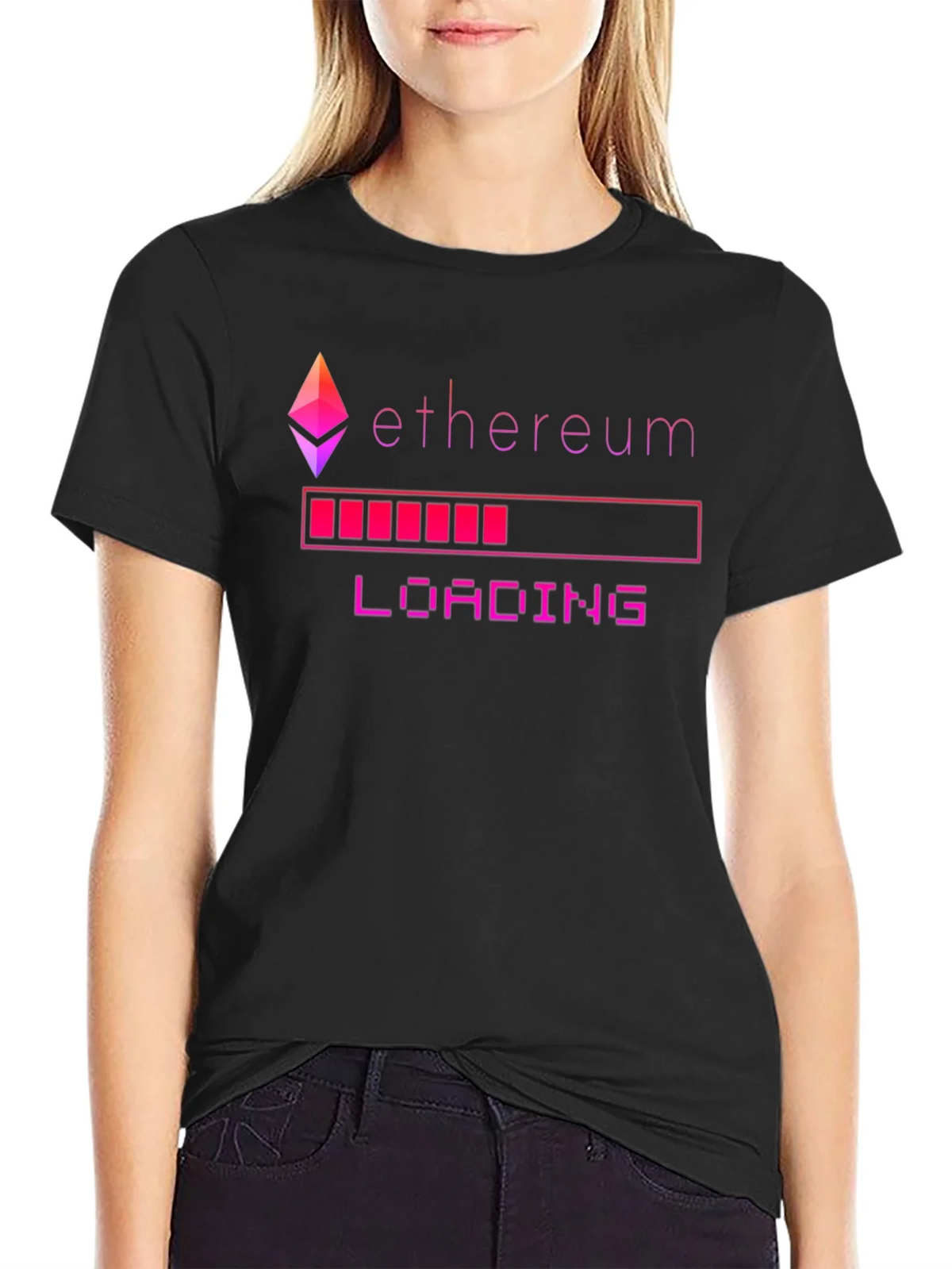 Ethereum Loading Black Graphic Tee product image 1