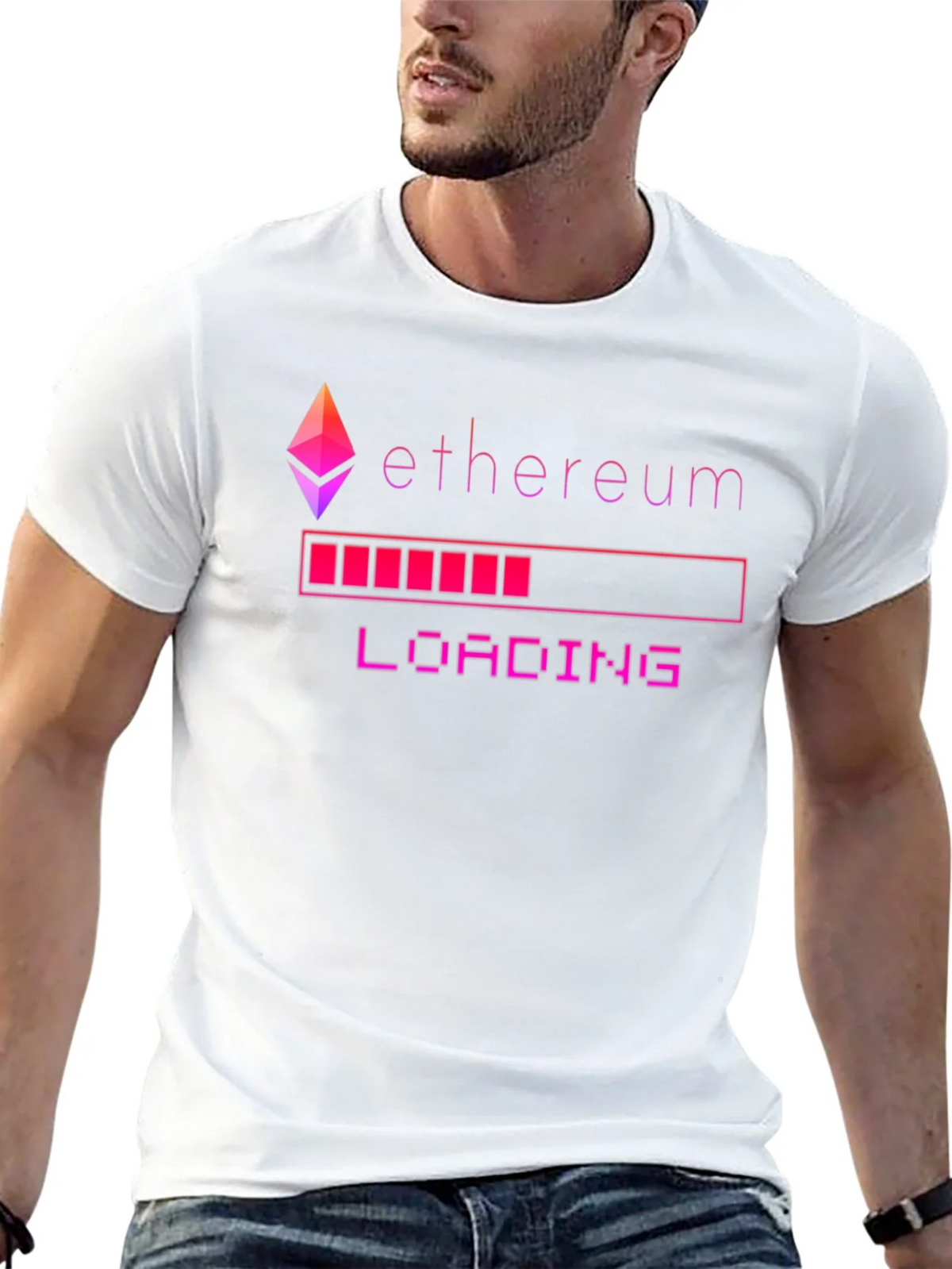 Ethereum Loading Black Graphic Tee product image 3