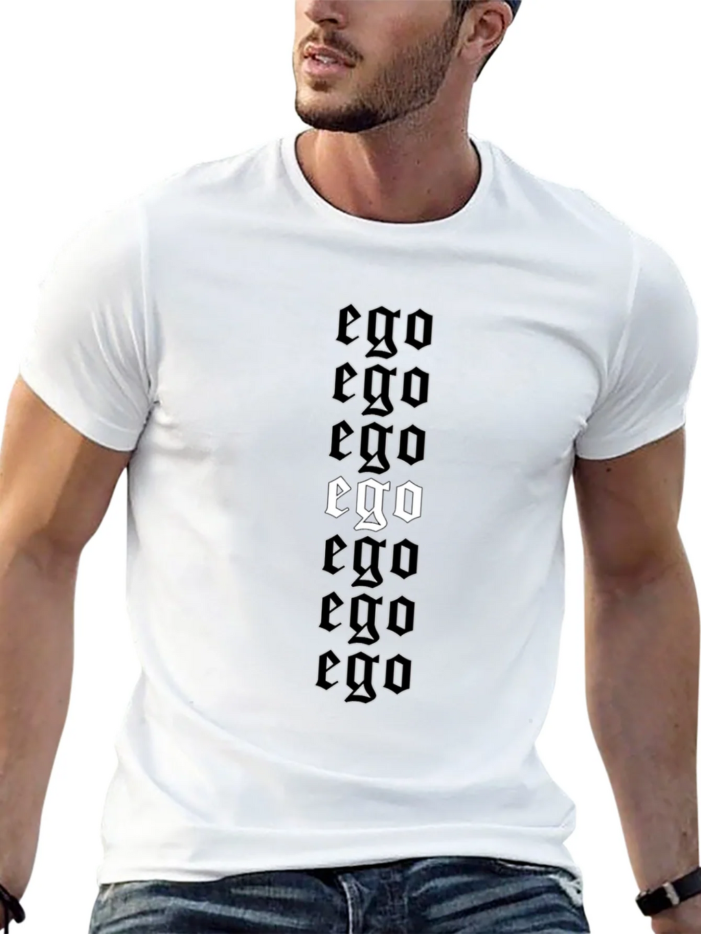 Ego Graphic Print Black T-Shirt product image 4