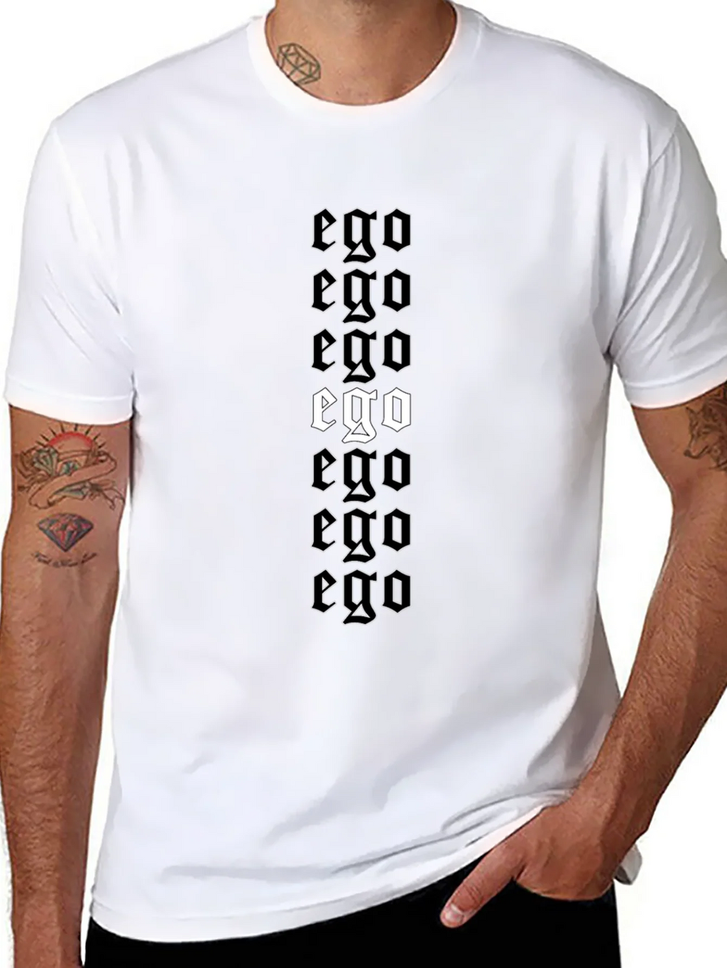 Ego Graphic Print Black T-Shirt product image 1