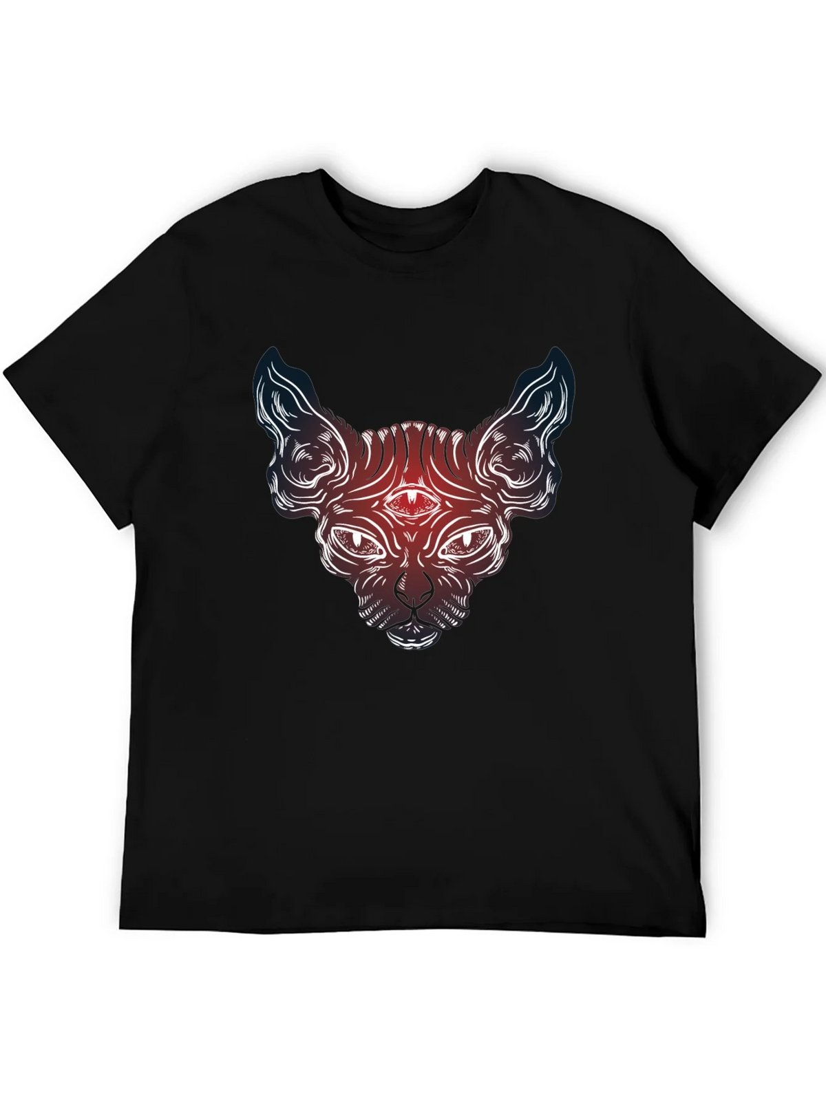 Mystic Cat Graphic Tee - Third Eye Sphynx product image 5