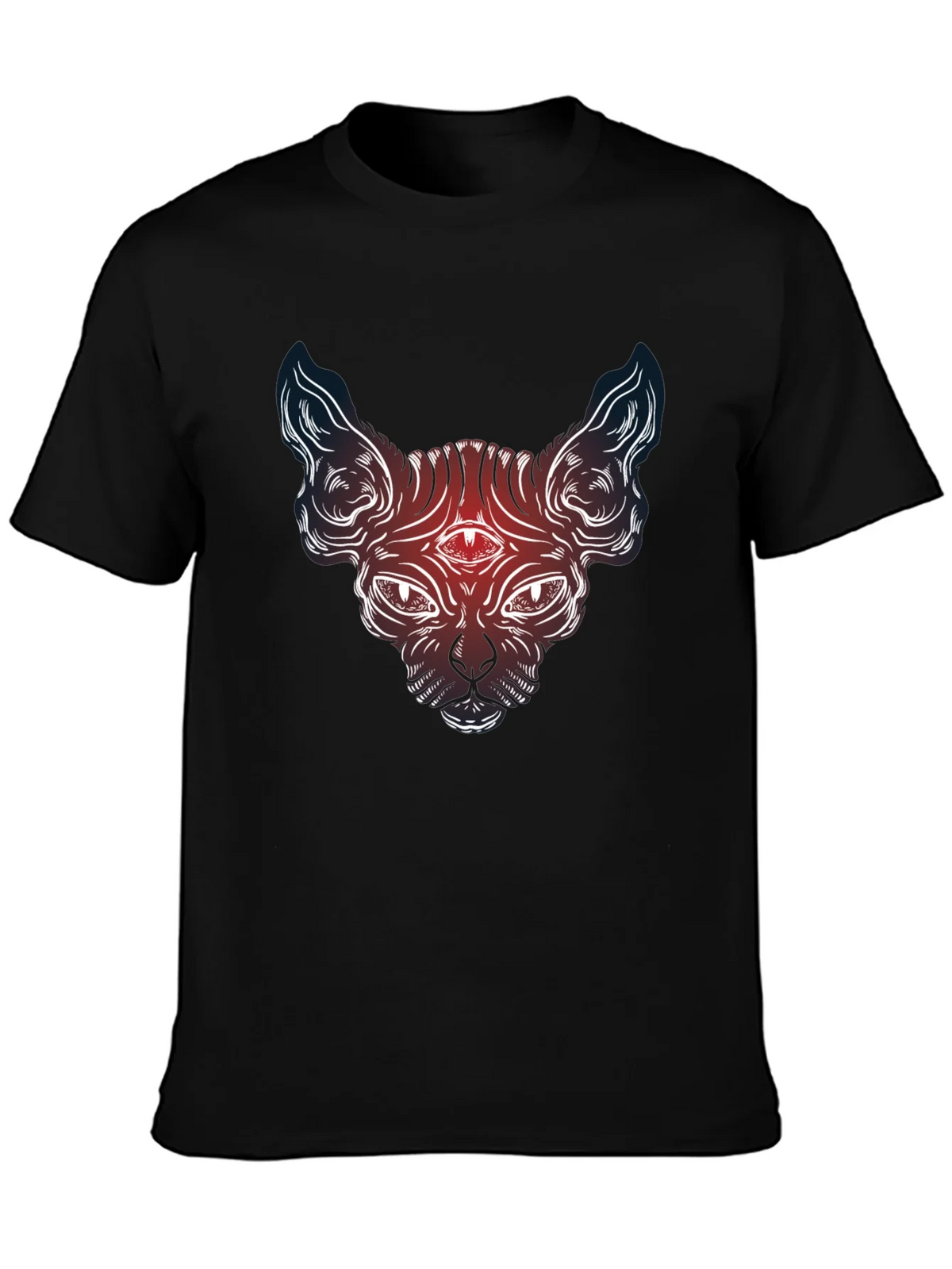 Mystic Cat Graphic Tee - Third Eye Sphynx product image 3