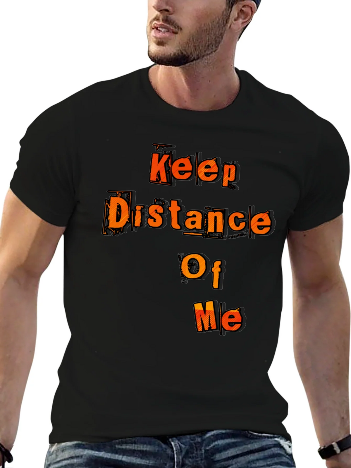 Keep Distance Of Me Novelty Graphic Tee product image 6