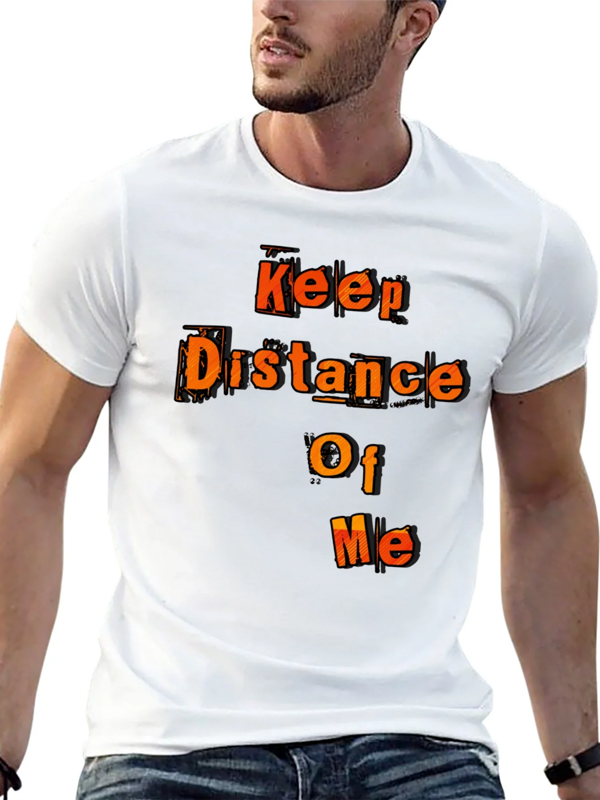 Keep Distance Of Me Novelty Graphic Tee product image 10
