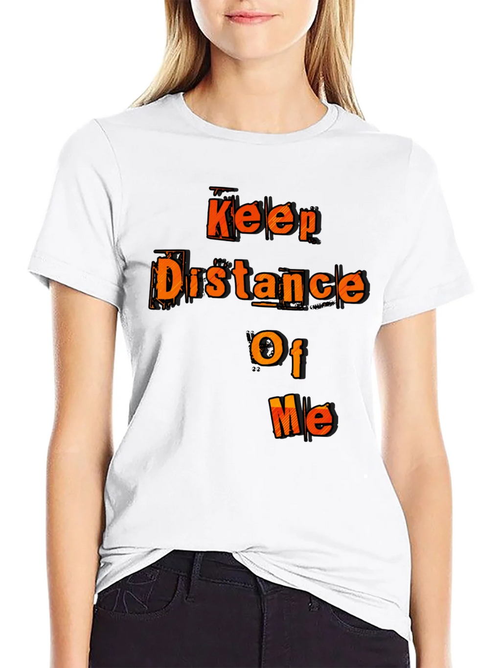 Keep Distance Of Me Novelty Graphic Tee product image 7