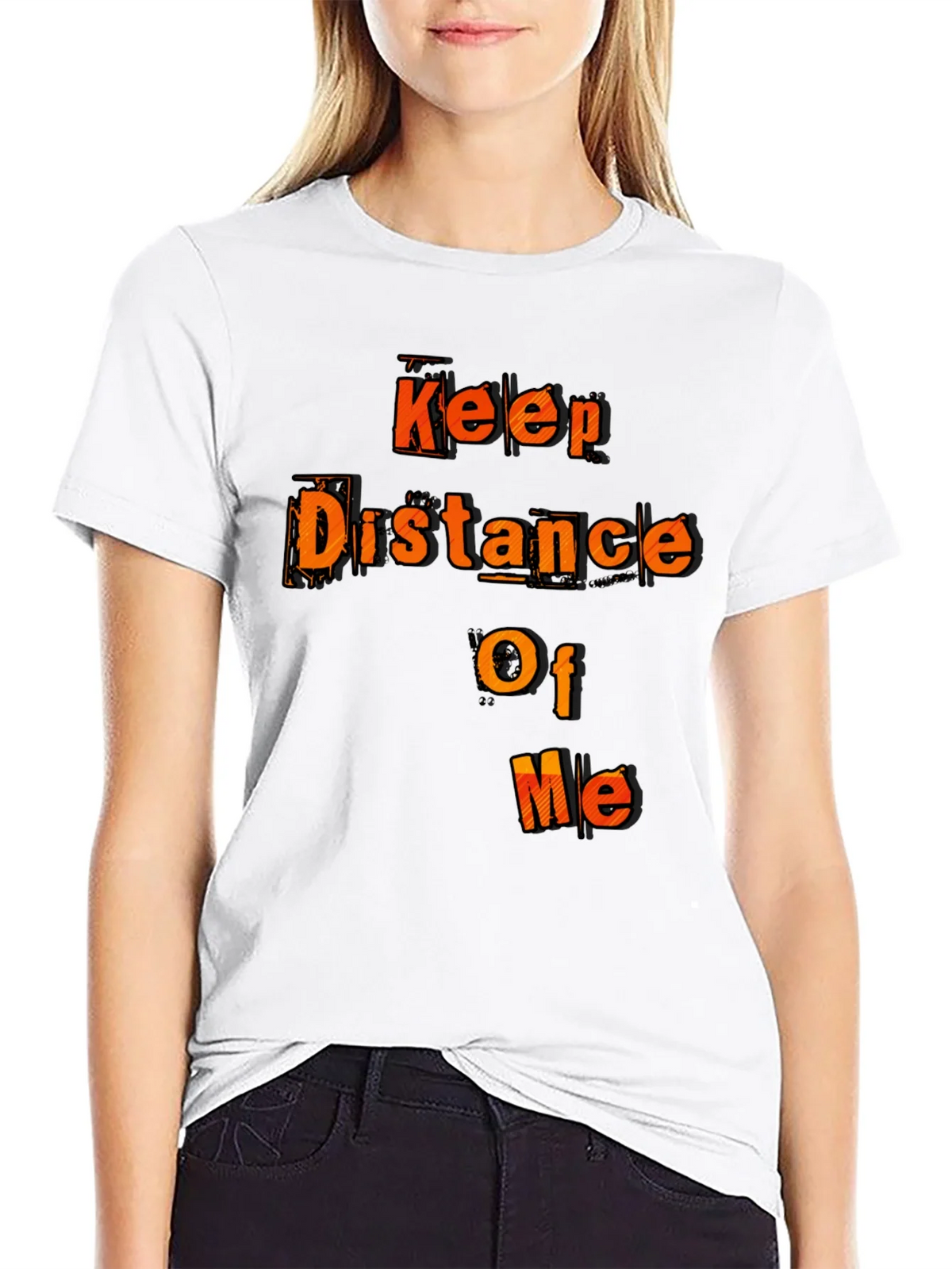 Keep Distance Of Me Novelty Graphic Tee product image 7