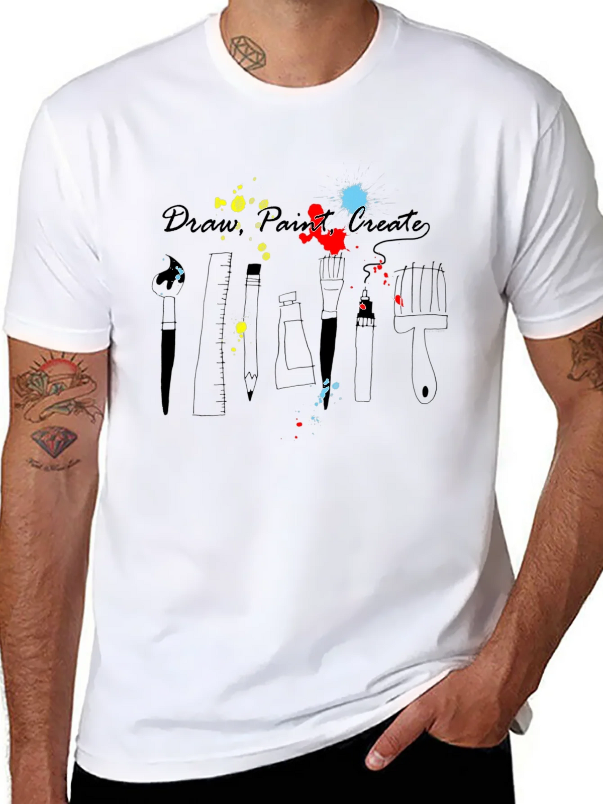 Artists Palette T-Shirt - Draw Paint Create product image 7