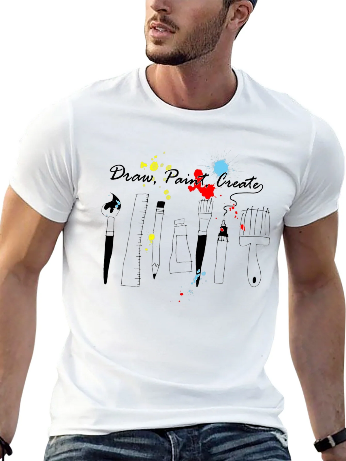 Artists Palette T-Shirt - Draw Paint Create product image 12