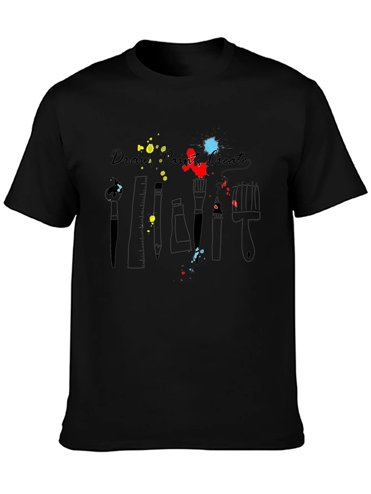 Artists Palette T-Shirt - Draw Paint Create product image 3