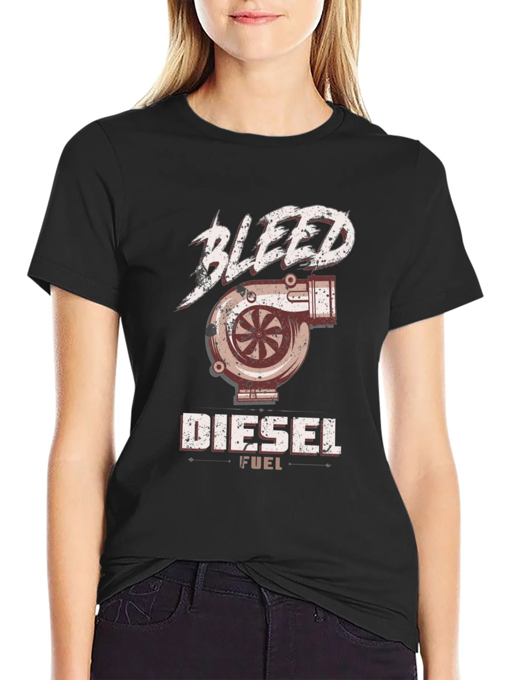 Bleed Diesel Fuel Graphic T-Shirt - Turbo Engine Design product image 2