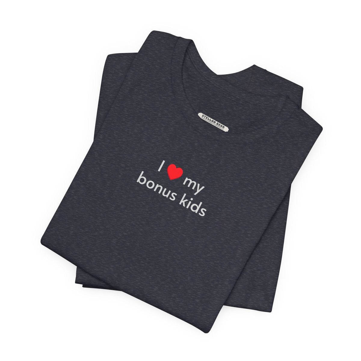 I Love My Bonus Kids Minimalist Style T-Shirt product image 7
