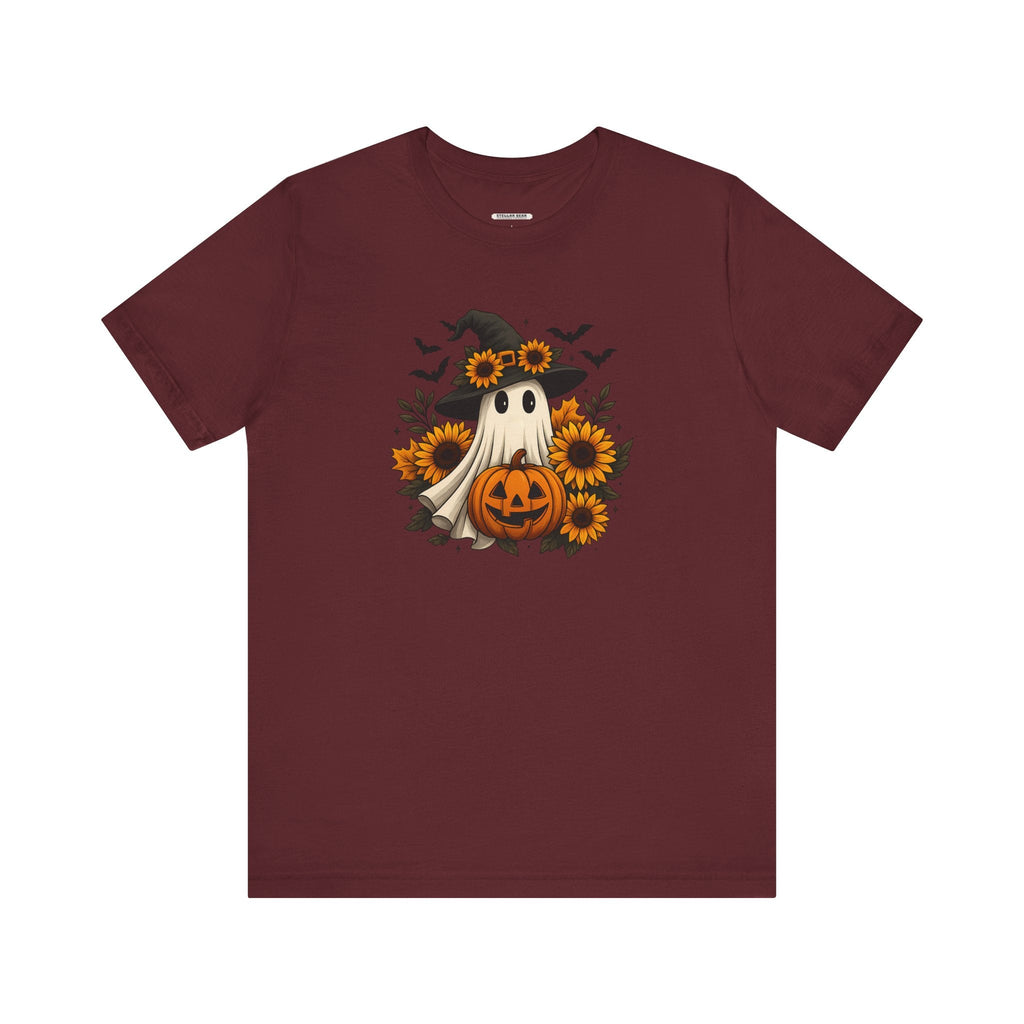 Ghost Witch, Sunflowers &Pumpkin Graphic T-Shirt product image 11
