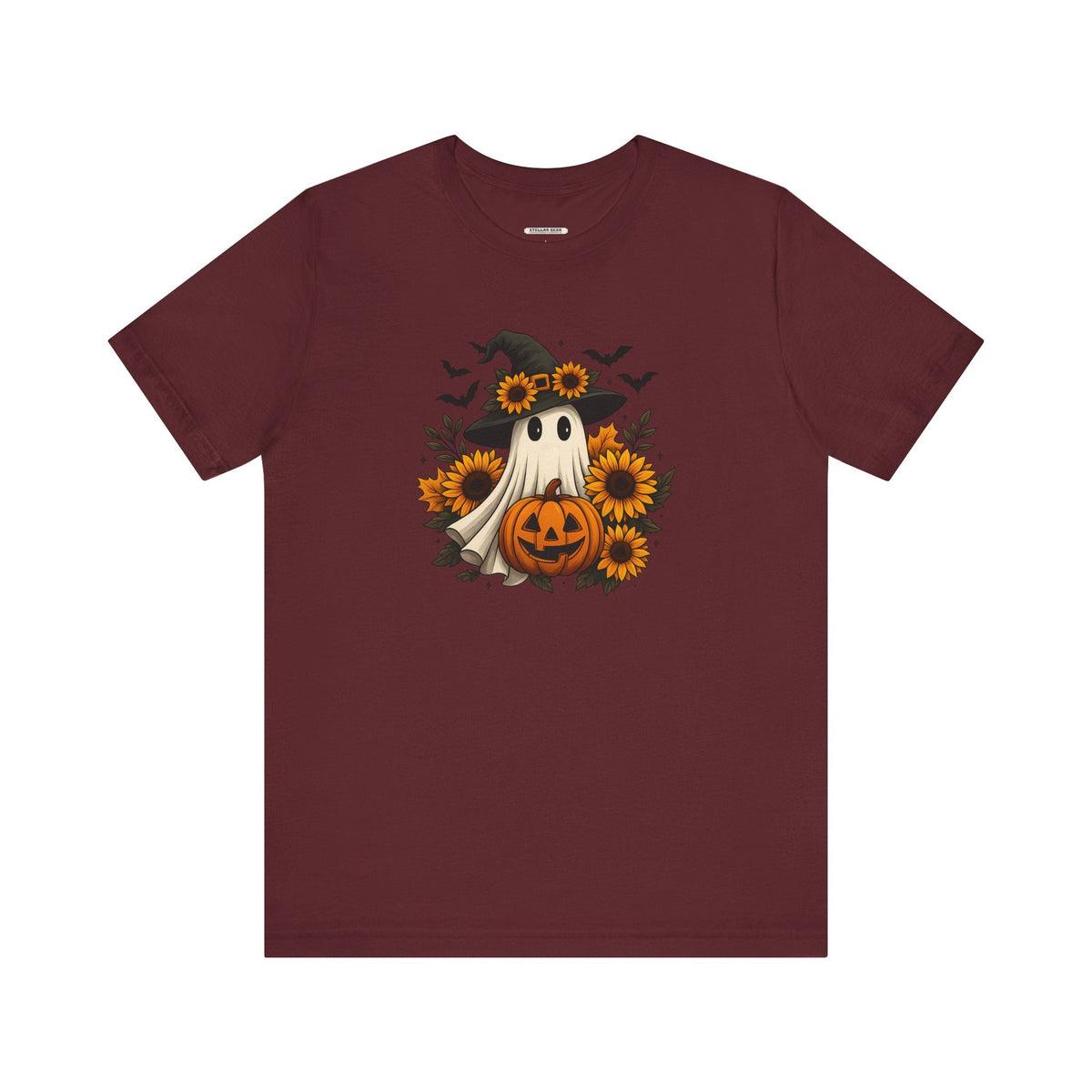 Ghost Witch, Sunflowers &Pumpkin Graphic T-Shirt product image 11