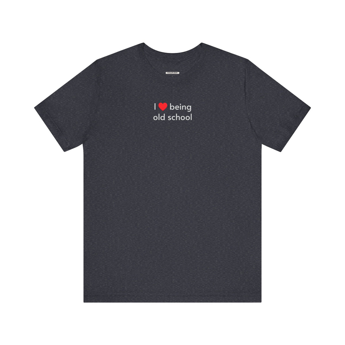 I Love Being Old School Minimalist Style T-Shirt product image 15