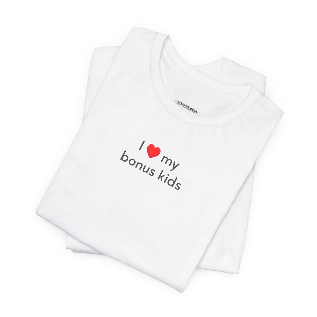 I Love My Bonus Kids Minimalist Style T-Shirt product image 4