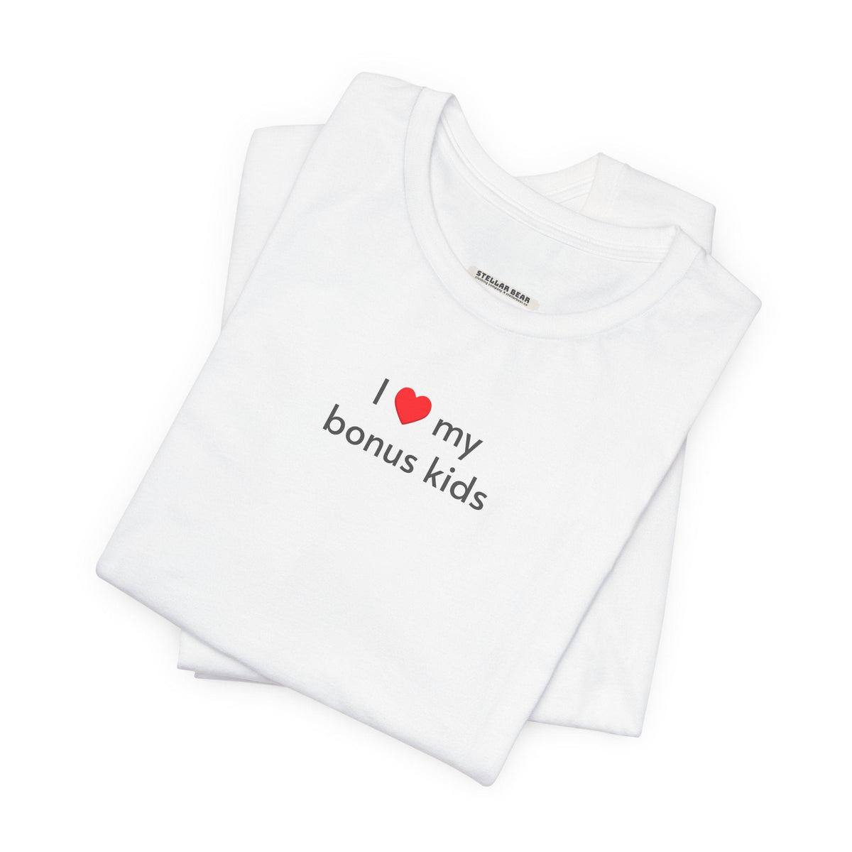 I Love My Bonus Kids Minimalist Style T-Shirt product image 4