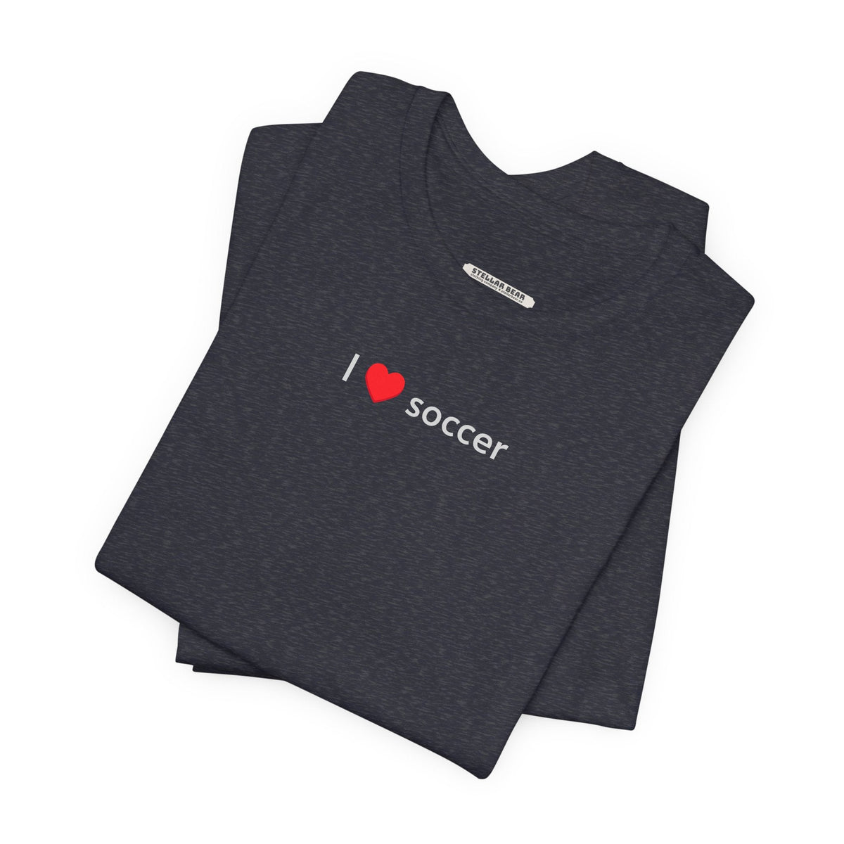 I Love Soccer Minimalist Style T-Shirt product image 5