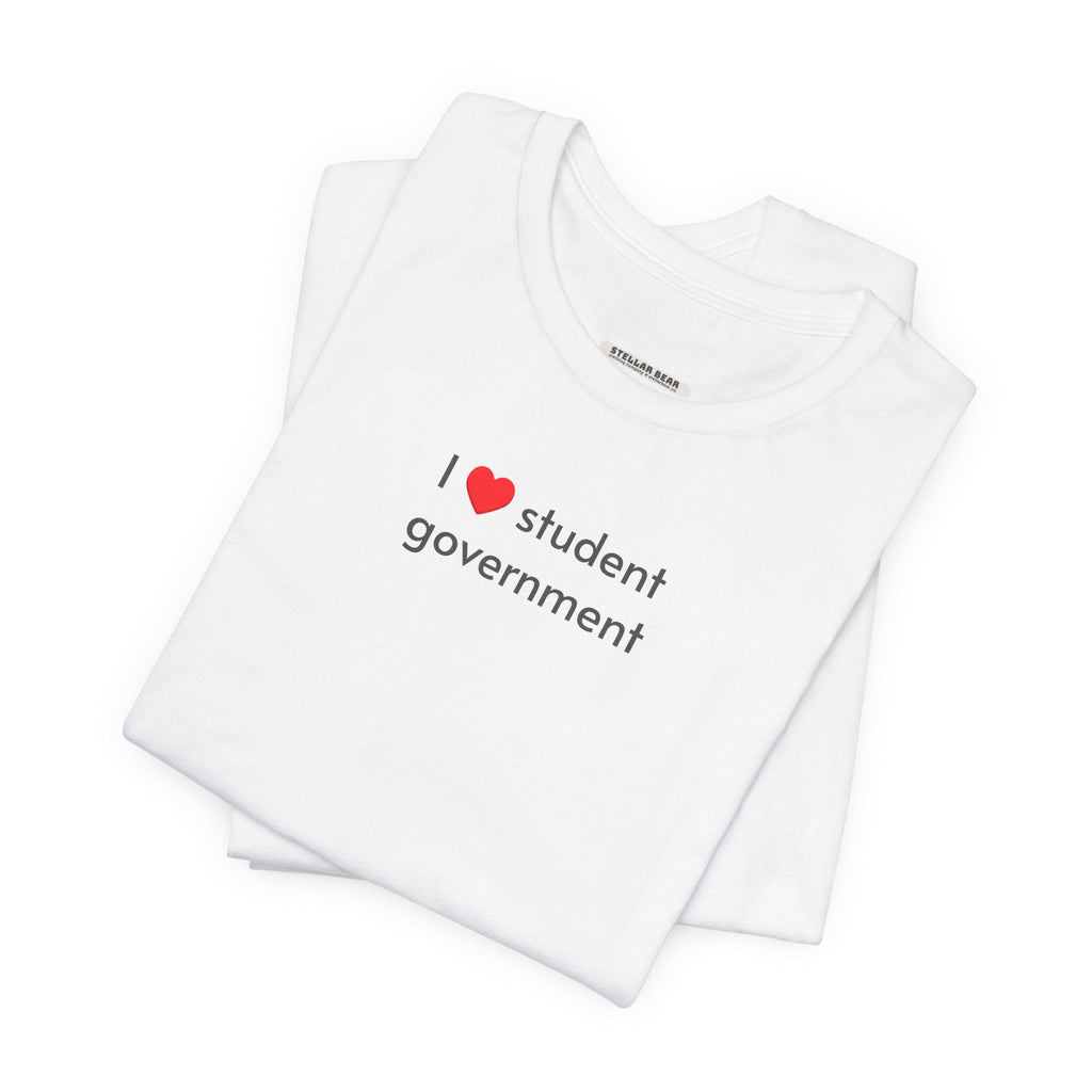 I Love Student Government Minimalist Style T-Shirt product image 1