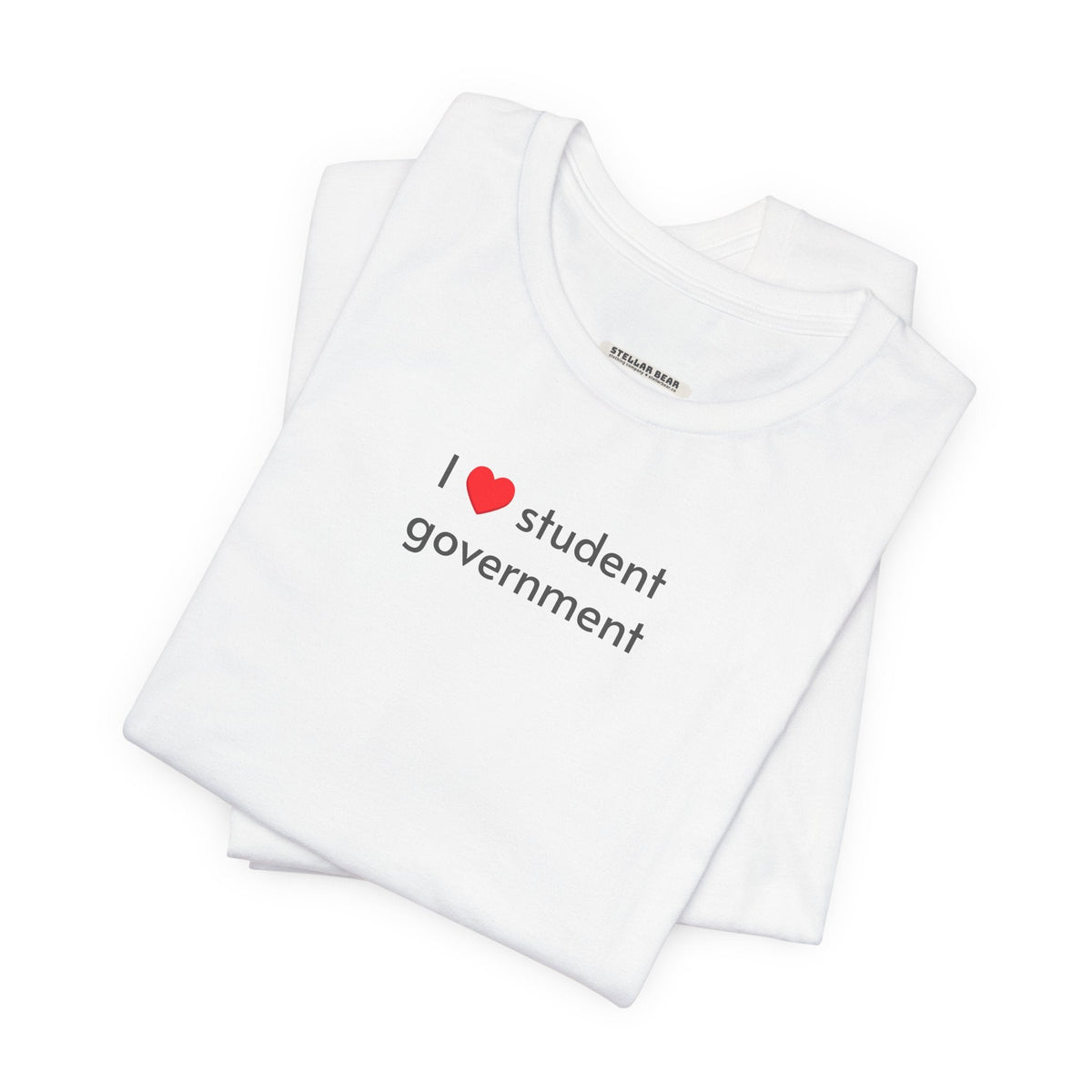 I Love Student Government Minimalist Style T-Shirt product image 1