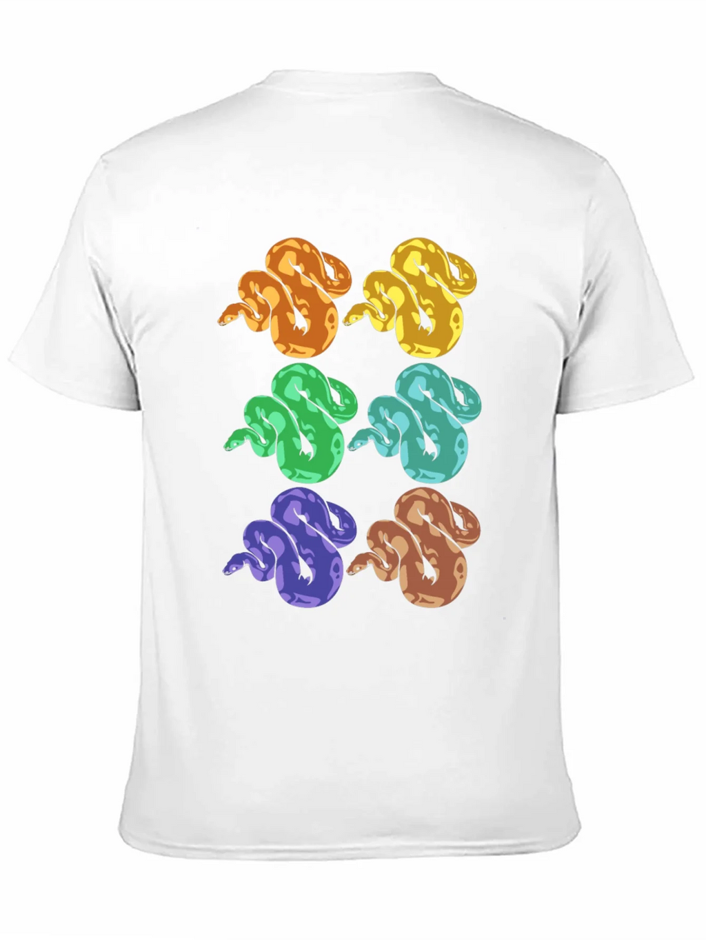 Colorful Snake Print T-Shirt - Unique Reptile Design product image 10