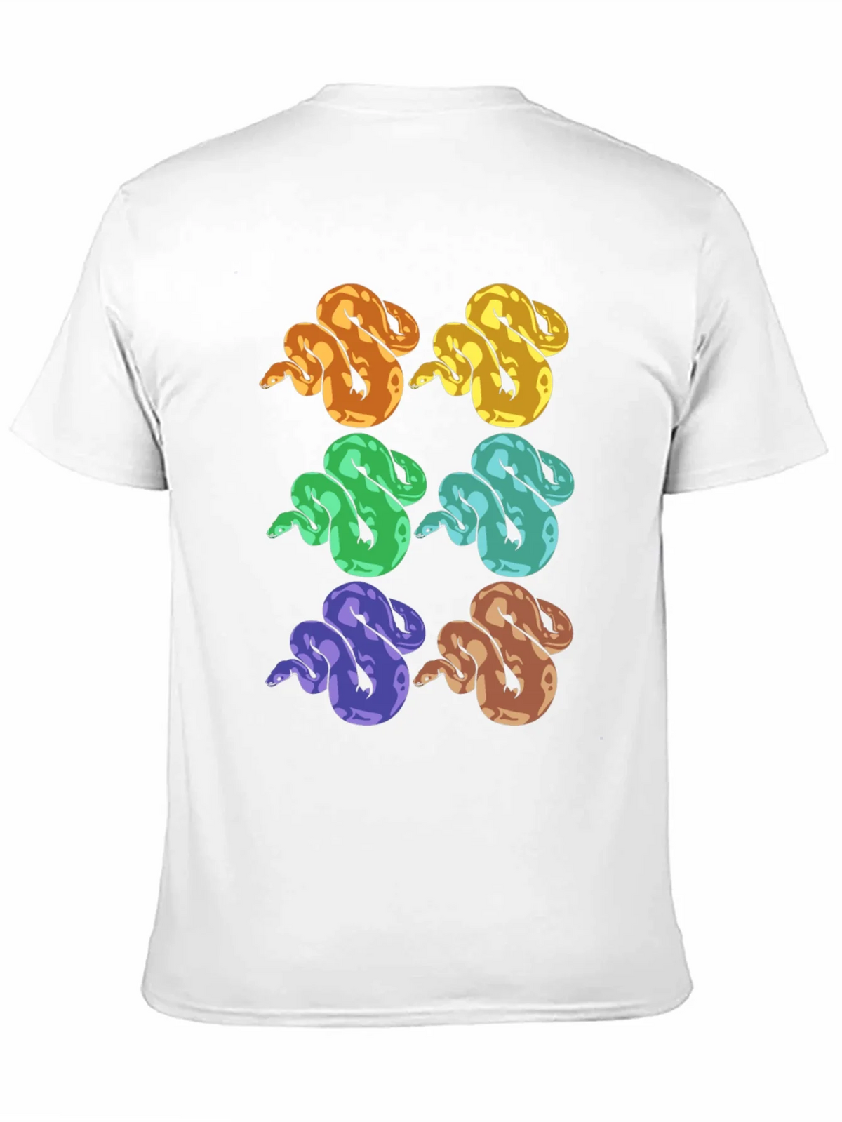 Colorful Snake Print T-Shirt - Unique Reptile Design product image 10