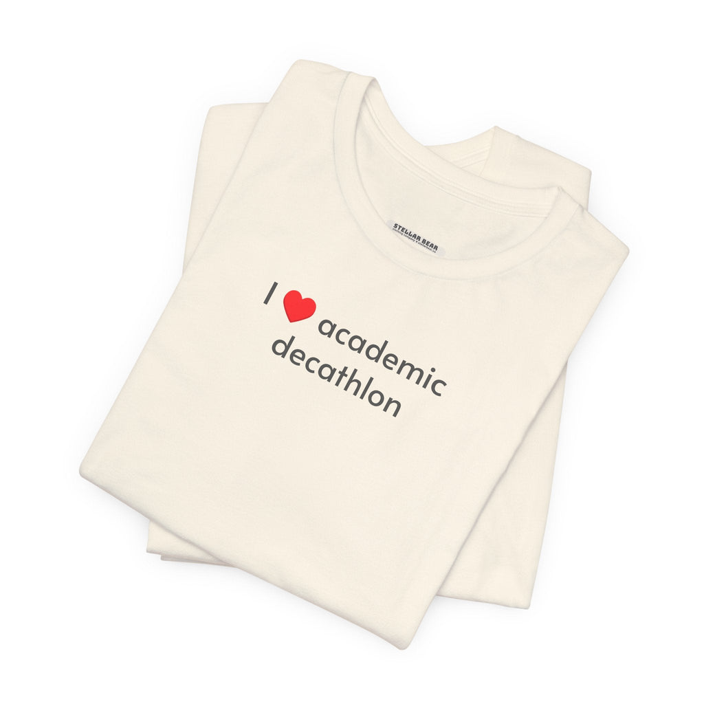 I Love Academic Decathlon Minimalist Style T-Shirt product image 6