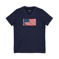 USA Flag V-Neck Graphic T-Shirt product image 1