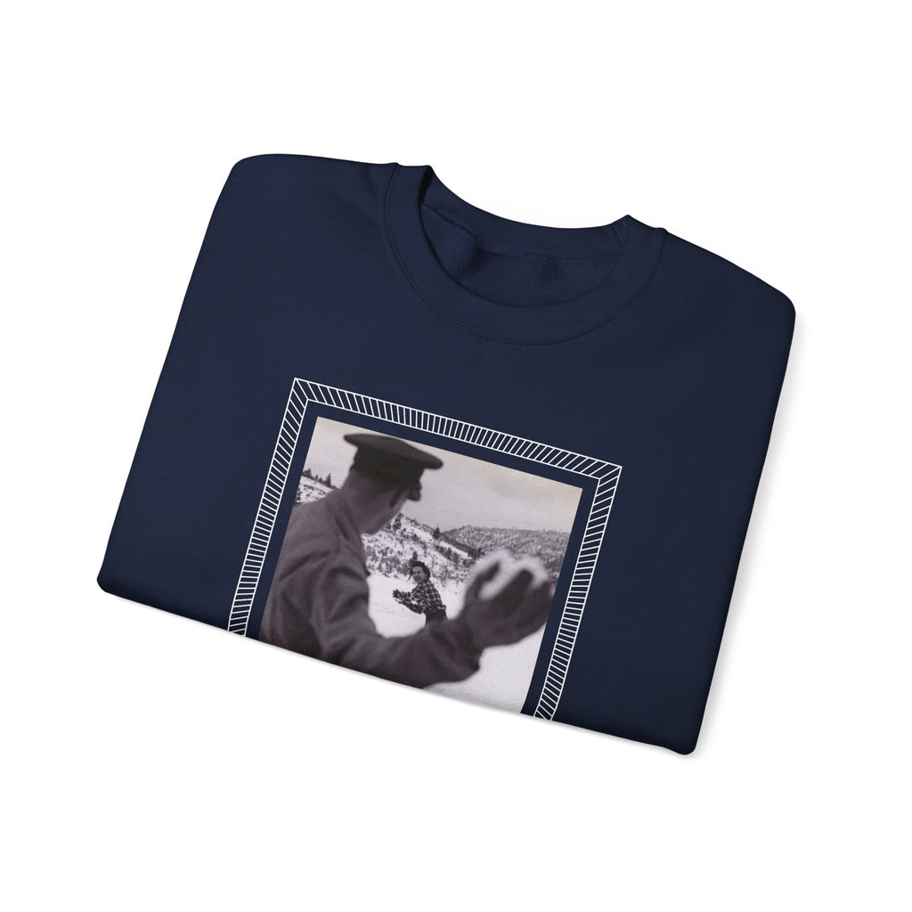 Snowball Fight, Marines, 1940 Vintage Graphic Sweatshirt product image 10