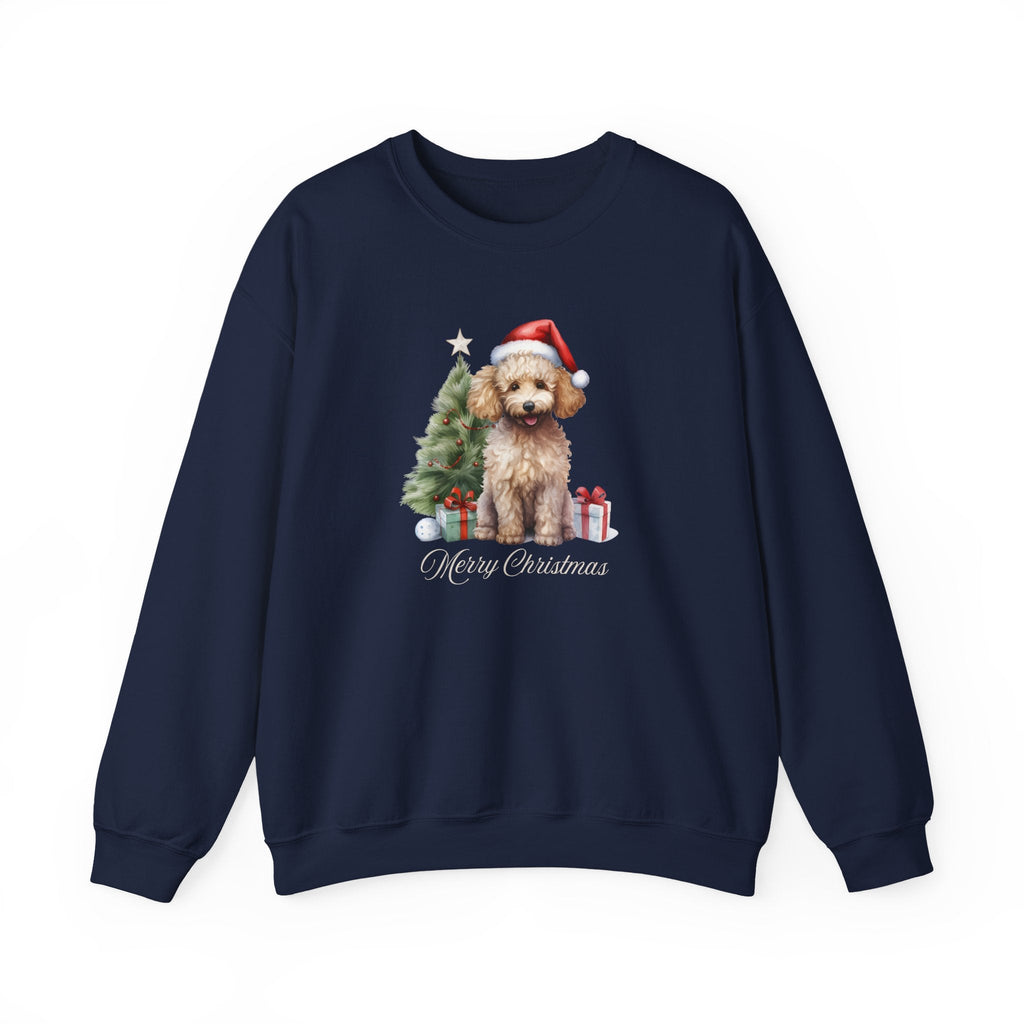 Poodle Merry Christmas Graphic Sweatshirt product image 2
