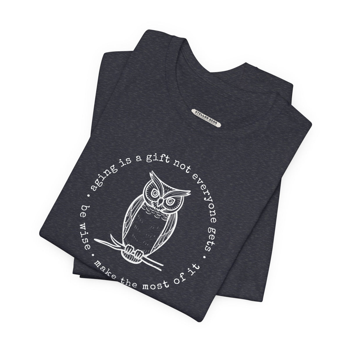Aging is a Gift Not Everyone Gets, Owl Version Graphic product image 1