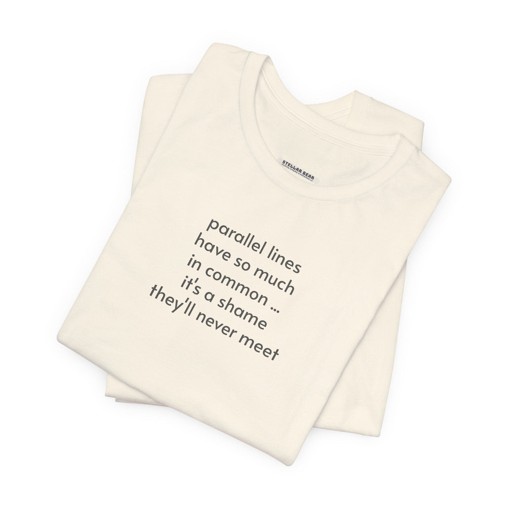 Parallel Lines Minimalist Style T-Shirt product image 3