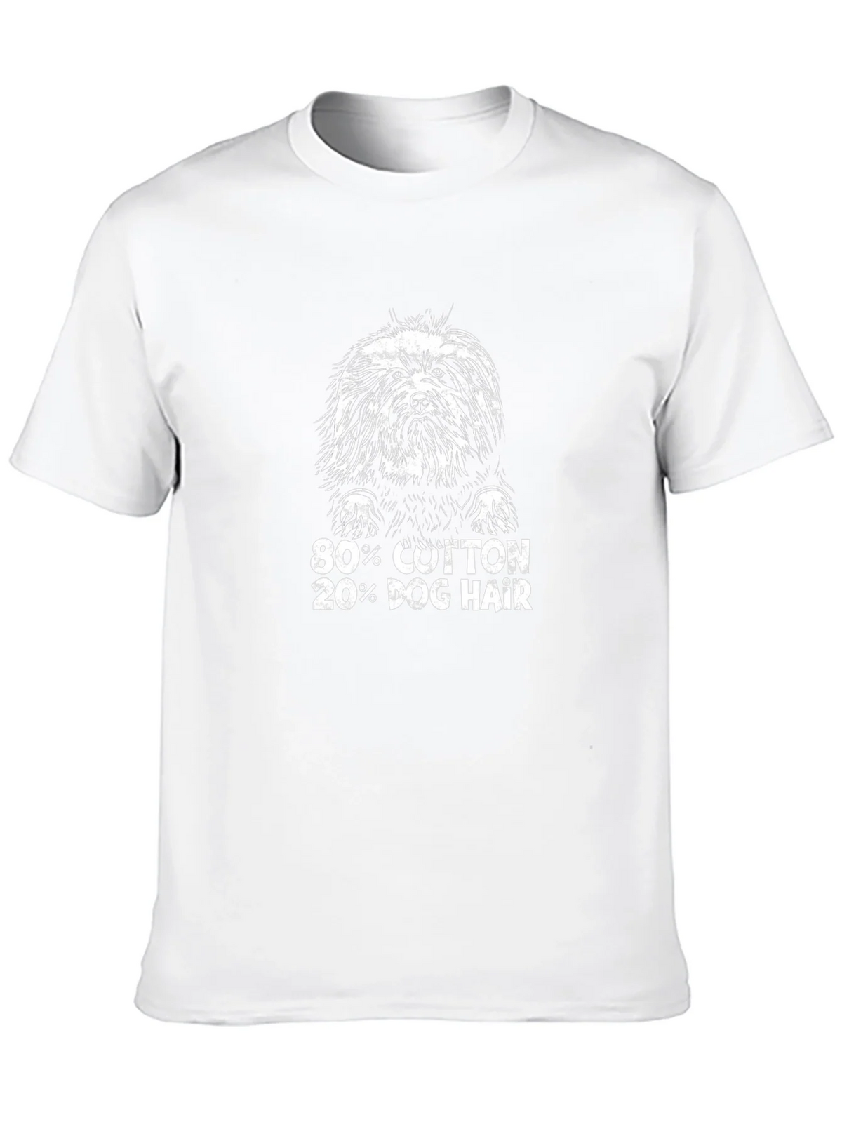 80% Cotton 20% Dog Hair Black T-Shirt product image 3