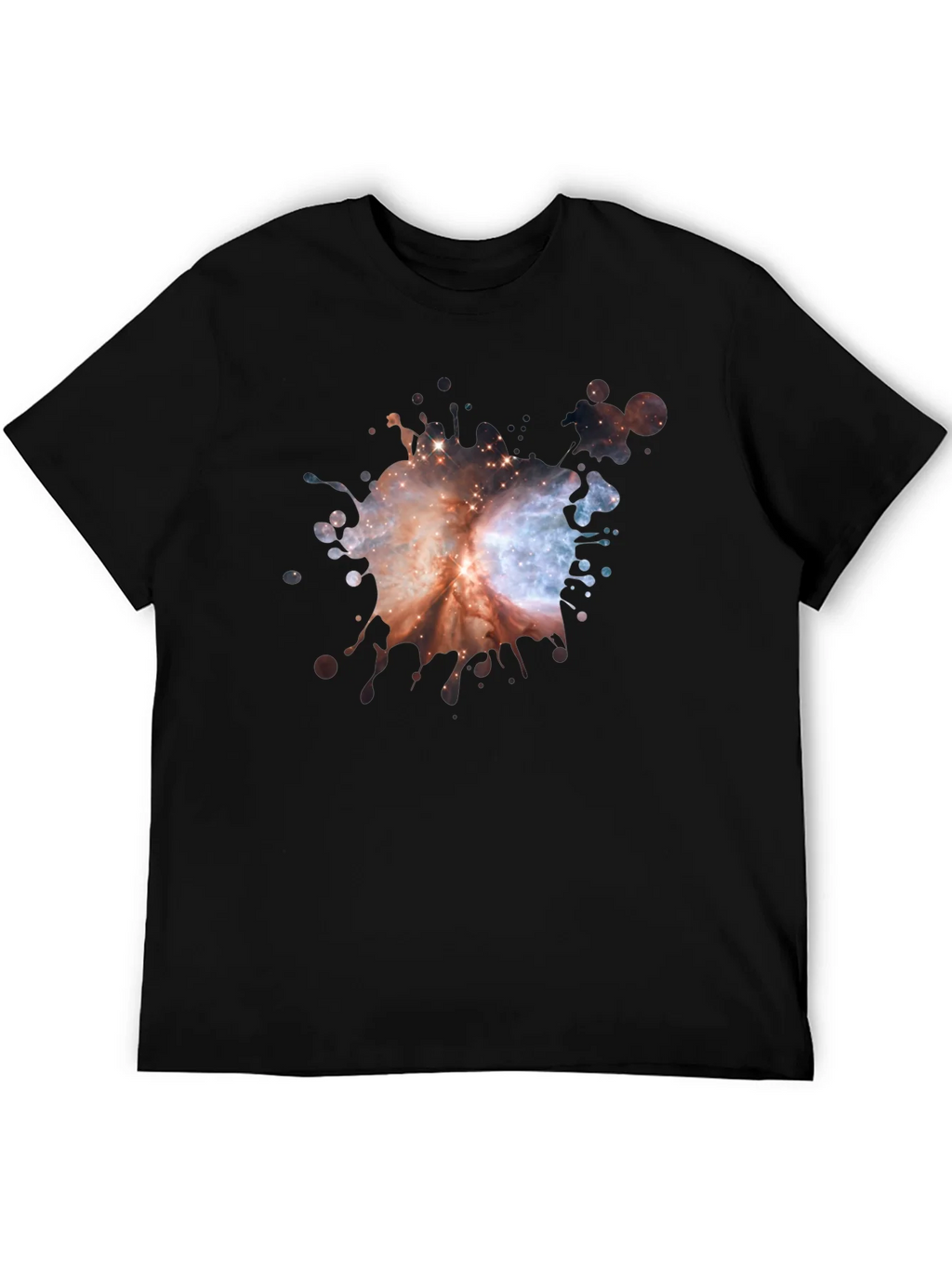 Galaxy Splash Black T-Shirt product image 5