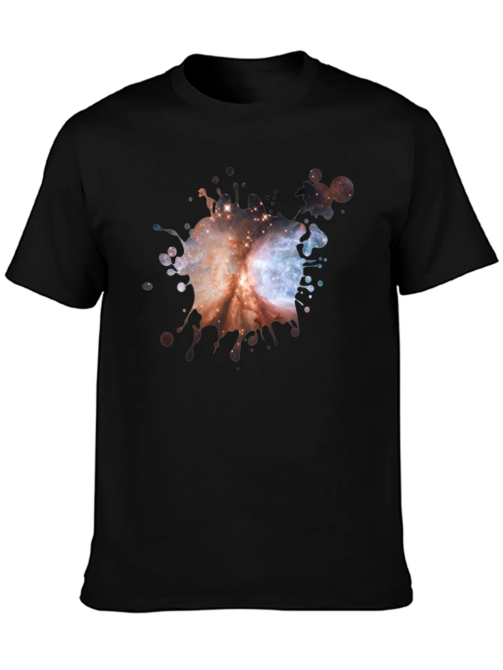 Galaxy Splash Black T-Shirt product image 3