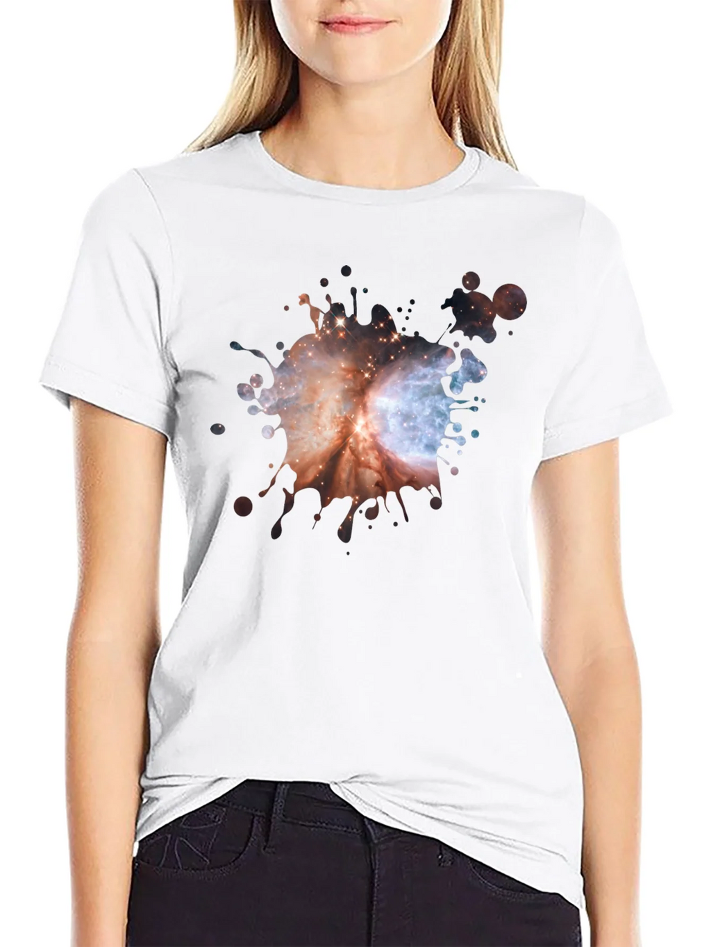 Galaxy Splash Black T-Shirt product image 8