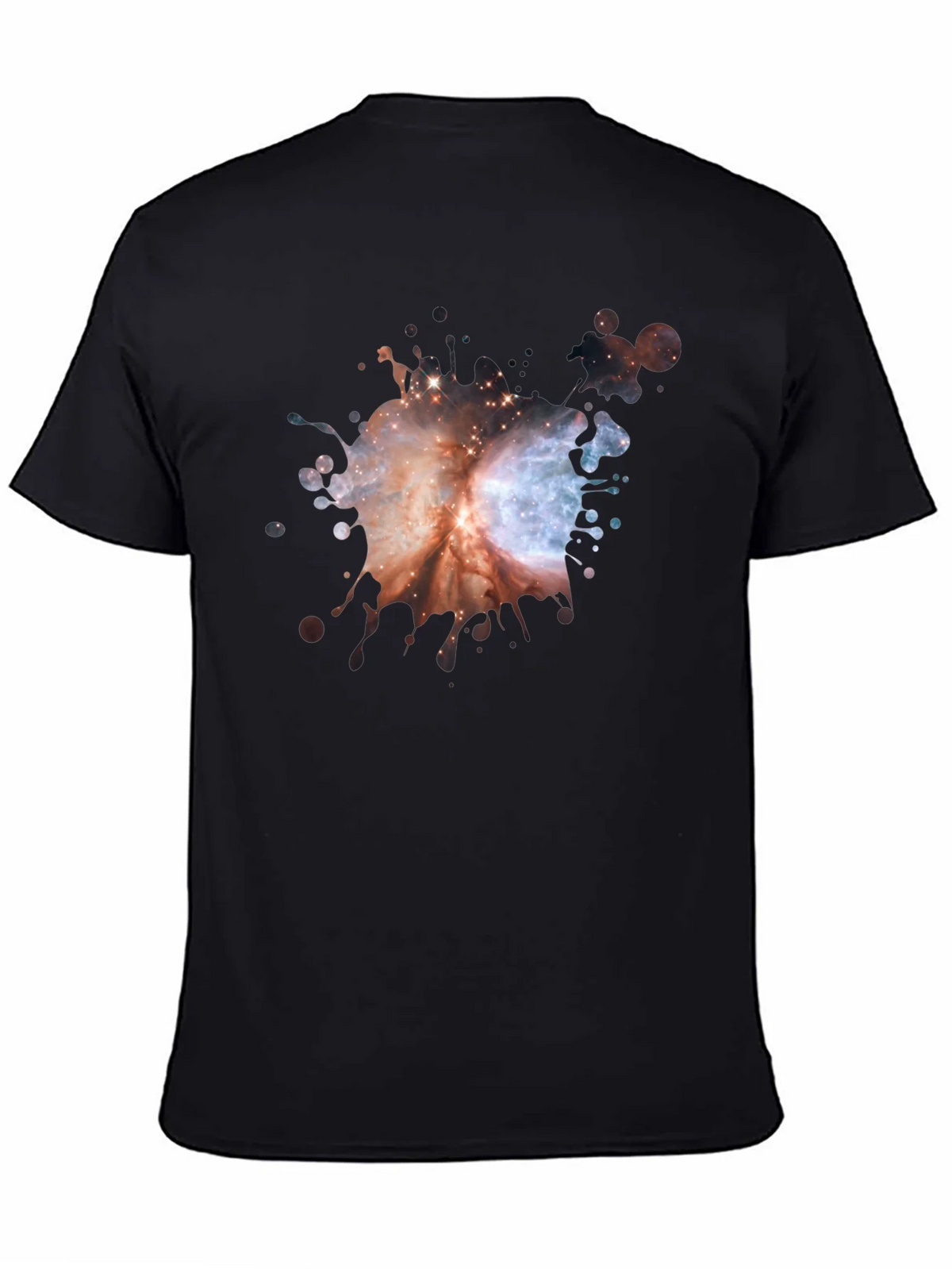 Galaxy Splash Black T-Shirt product image 4
