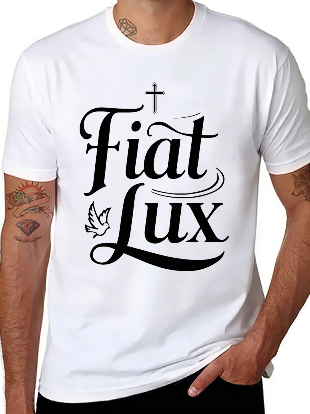 Fiat Lux Graphic T-Shirt - Black product image 7