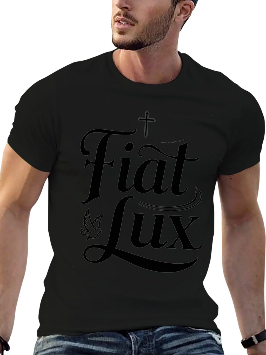 Fiat Lux Graphic T-Shirt - Black product image 6