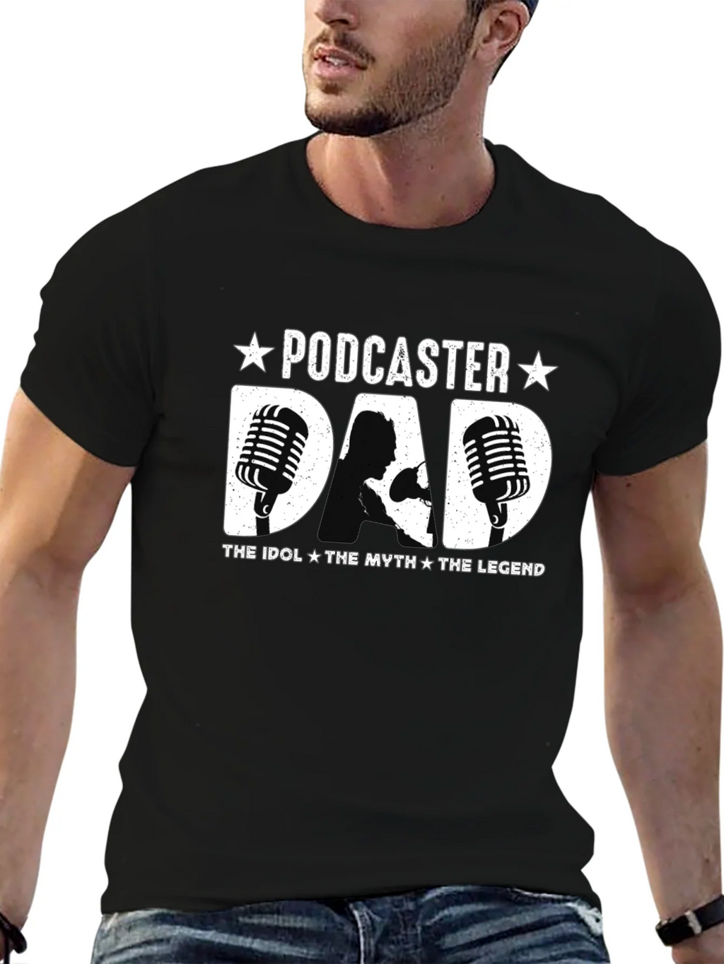 Podcaster Dad T-Shirt - The Idol Myth Legend product image 6