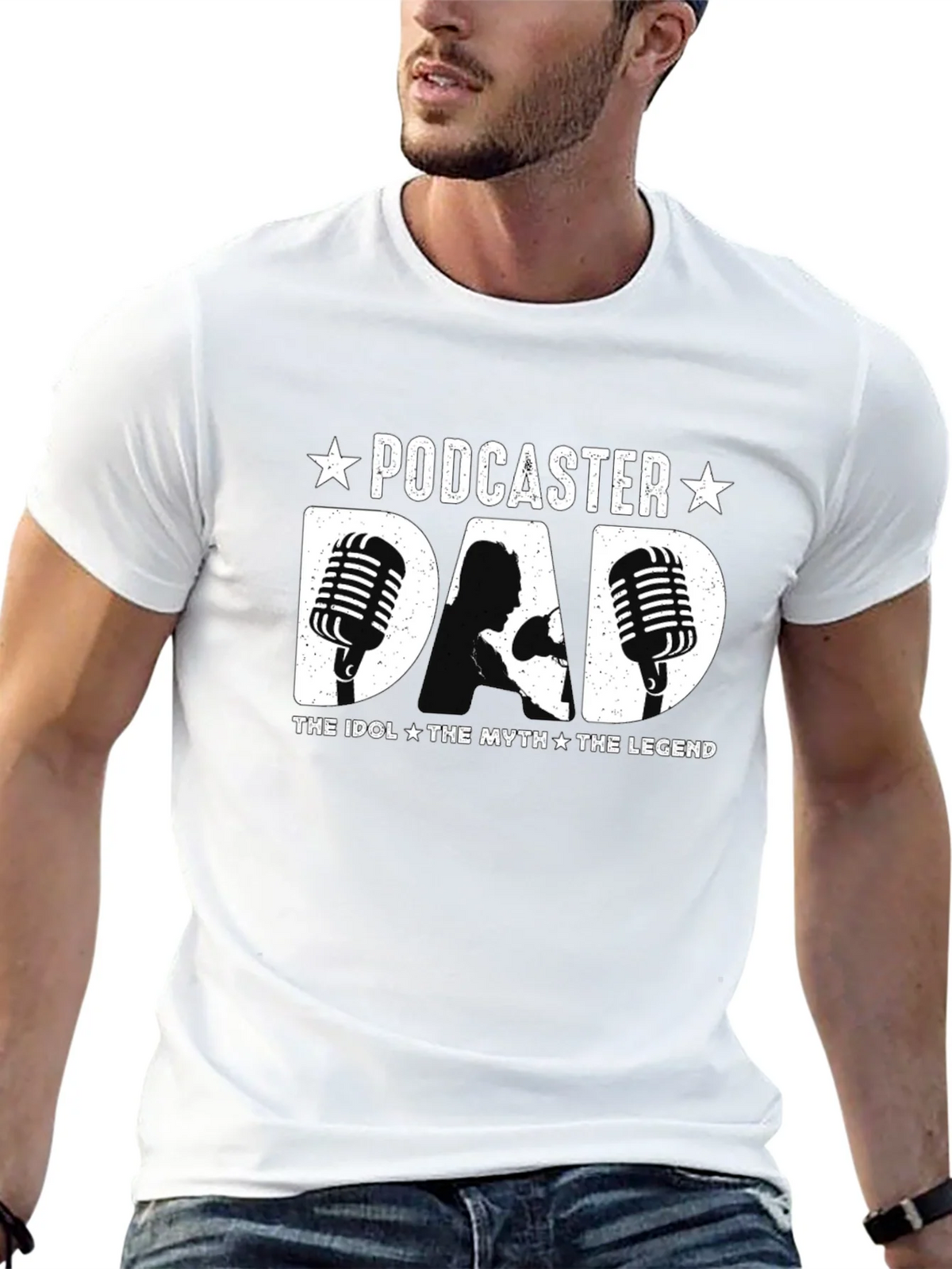 Podcaster Dad T-Shirt - The Idol Myth Legend product image 11