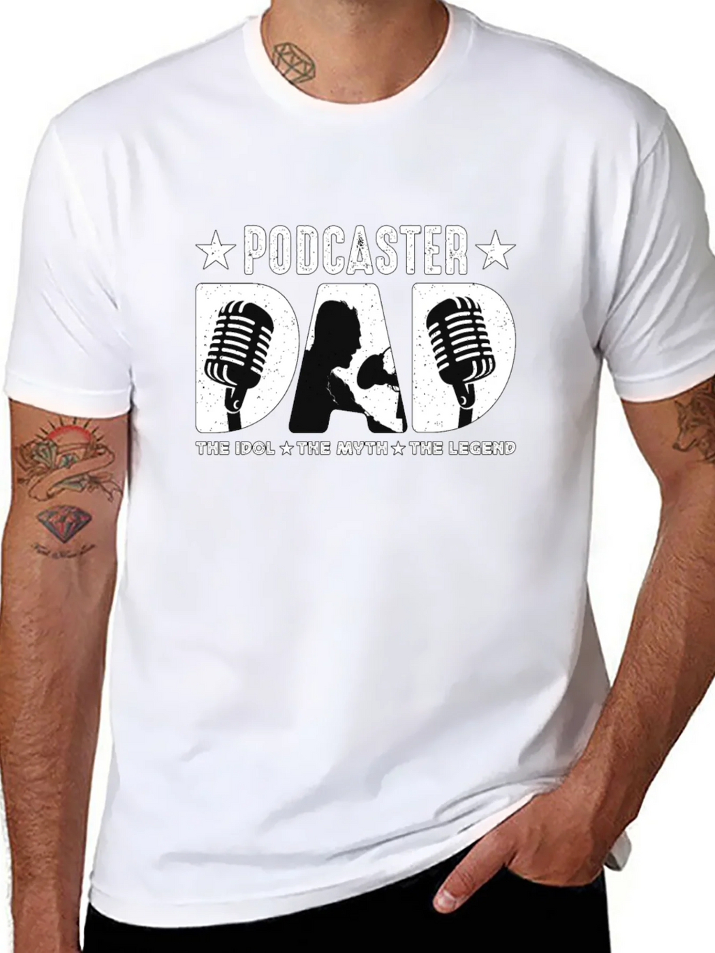 Podcaster Dad T-Shirt - The Idol Myth Legend product image 7