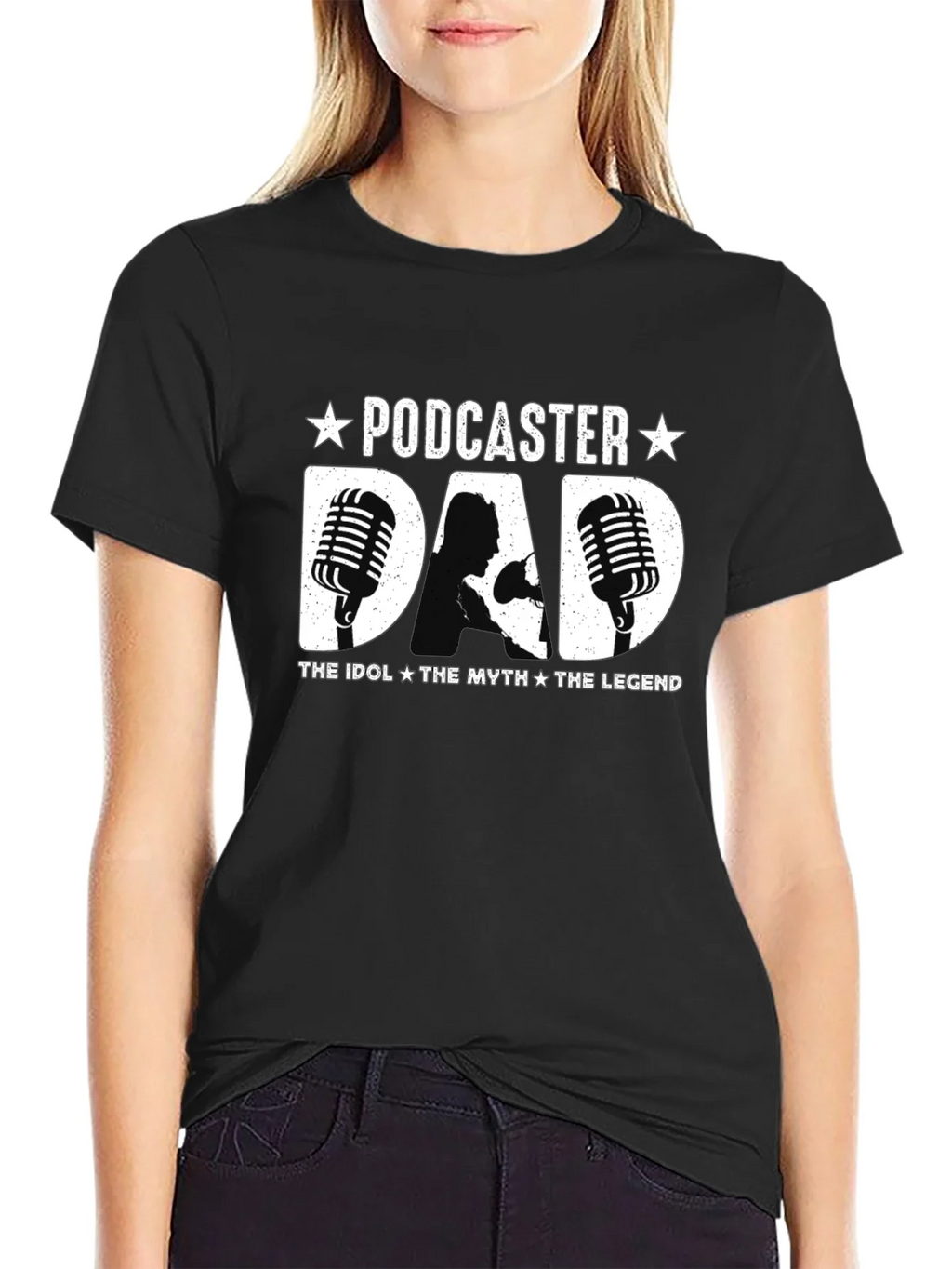 Podcaster Dad T-Shirt - The Idol Myth Legend product image 2