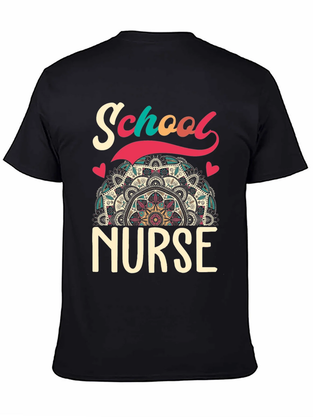 School Nurse T-Shirt - Mandala Design product image 4