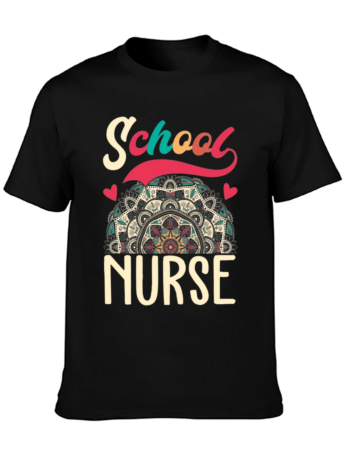 School Nurse T-Shirt - Mandala Design product image 3