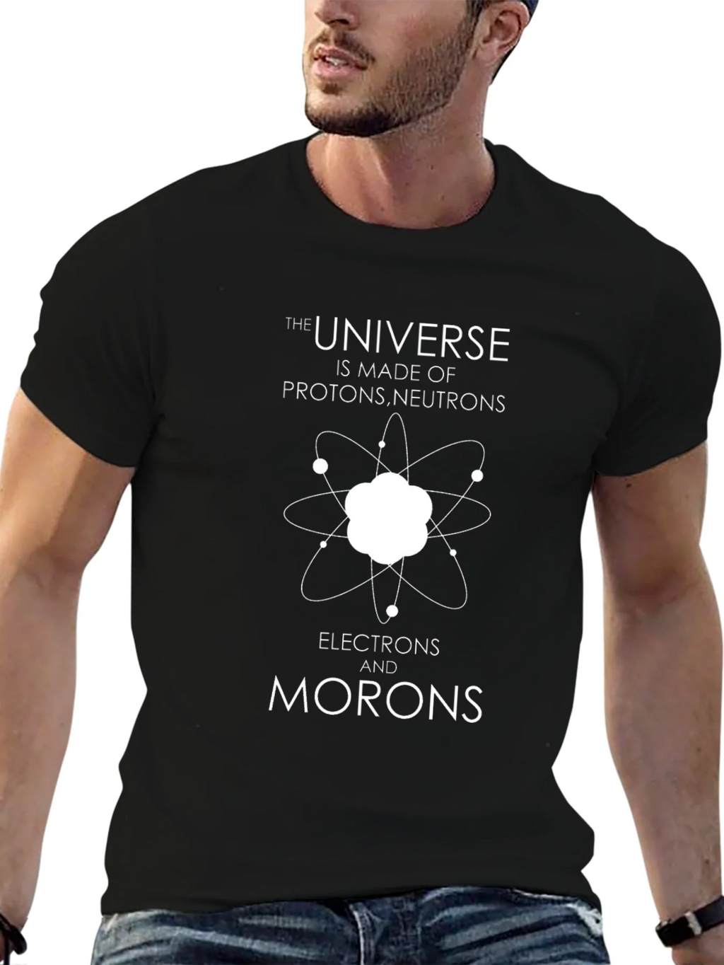 Funny Science T-Shirt - Universe Made of Morons product image 6