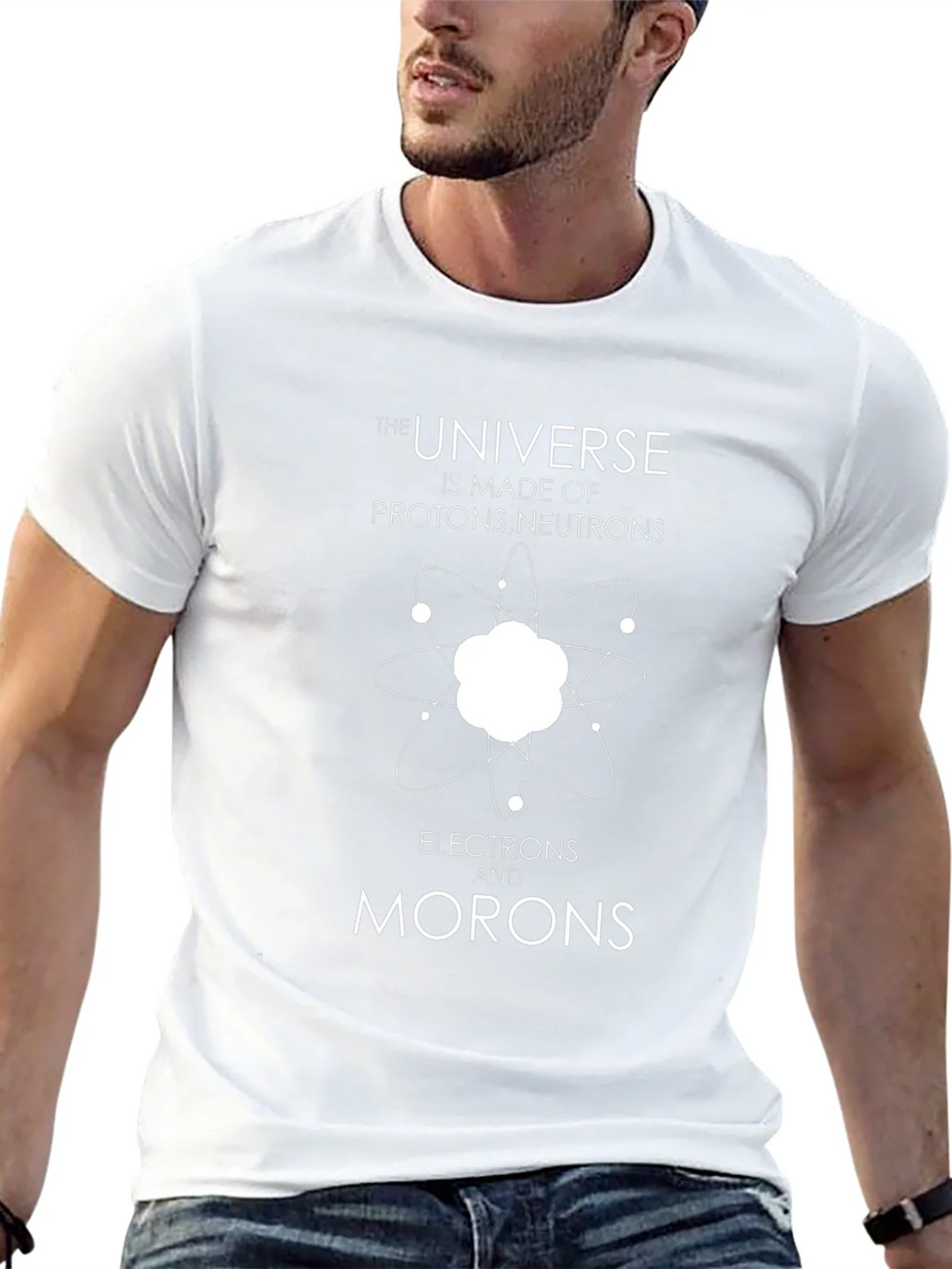 Funny Science T-Shirt - Universe Made of Morons product image 12